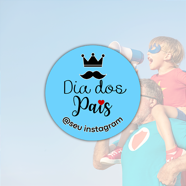 48 Adesivos Dia dos Pais - Modelo 7