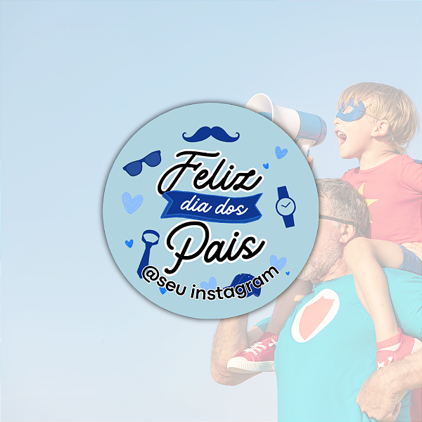 48 Adesivos Dia dos Pais - Modelo 10