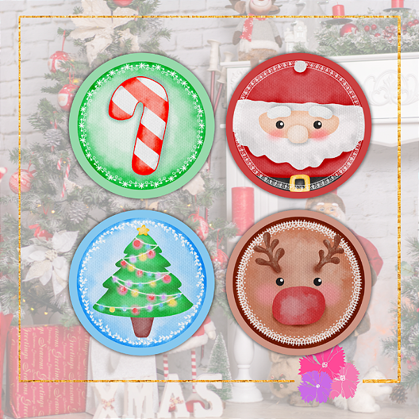 48 ADESIVOS SORTIDOS NATAL - nº 1