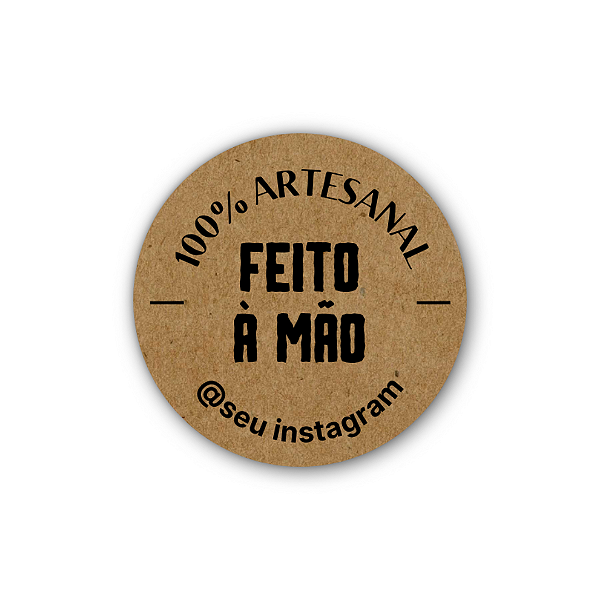 48 Adesivos c/ Instagram - 100% Artesanal Feito Á Mão (kraft)