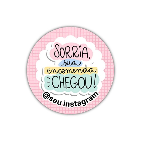 Pague 120 Leve 180 Adesivos - Sorria sua encomenda chegou