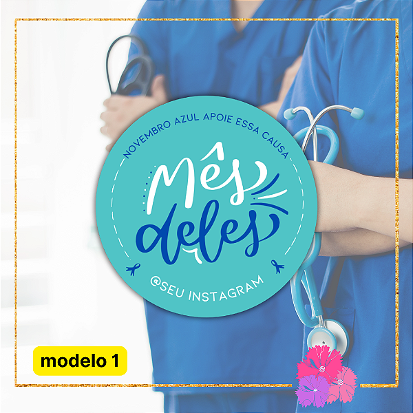 48 Adesivos Mês Do Novembro Azul