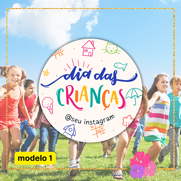 48 Adesivos Dia Das Crianças (4 cm)