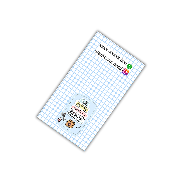 Lacre Adesivos - Este Pacote Contém AMOR (9x5 cm)