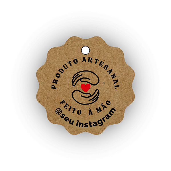 100 Tags Kraft - Produto Artesanal Feito À Mão (5 cm)