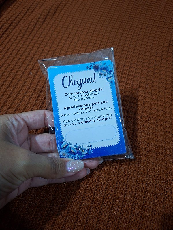 ÚLTIMA UNIDADE - 100 Mini Panfleto + 100 Mini Adesivos c/ Instagram e WhatsApp