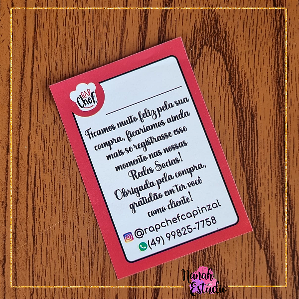 2 mil Mini Panfleto Personalizado (10x7 cm)