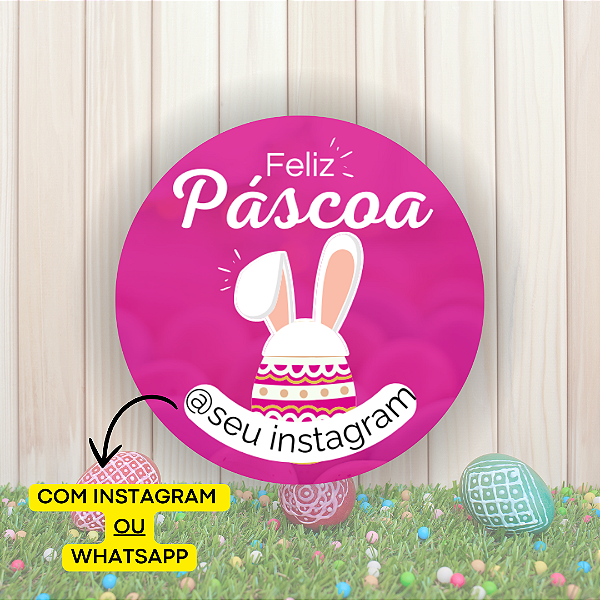 48 Adesivos Páscoa 2025 - Modelo 5