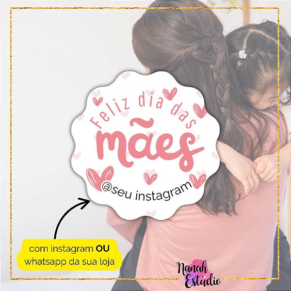 48 Adesivos Dia Das Mães 2025 - Modelo 1