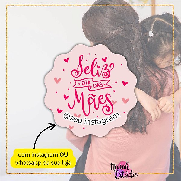 48 Adesivos Dia Das Mães 2025 - Modelo 2