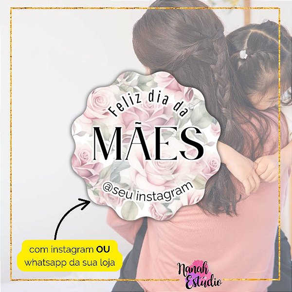 48 Adesivos Dia Das Mães 2025 - Modelo 7