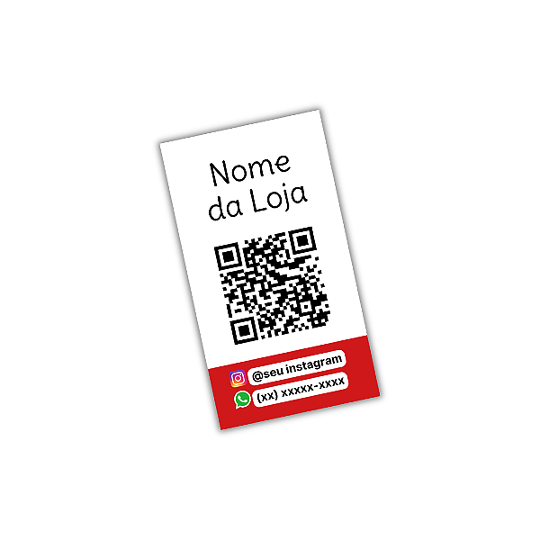 50 Adesivos Lacre 9x5cm - Nome , QRCODE , Instagram