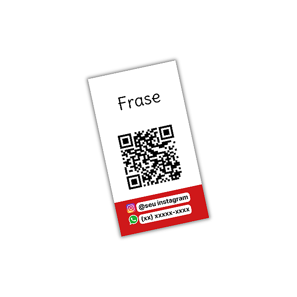 50 Adesivos Lacre 9x5cm - Frase, QRCODE , Instagram