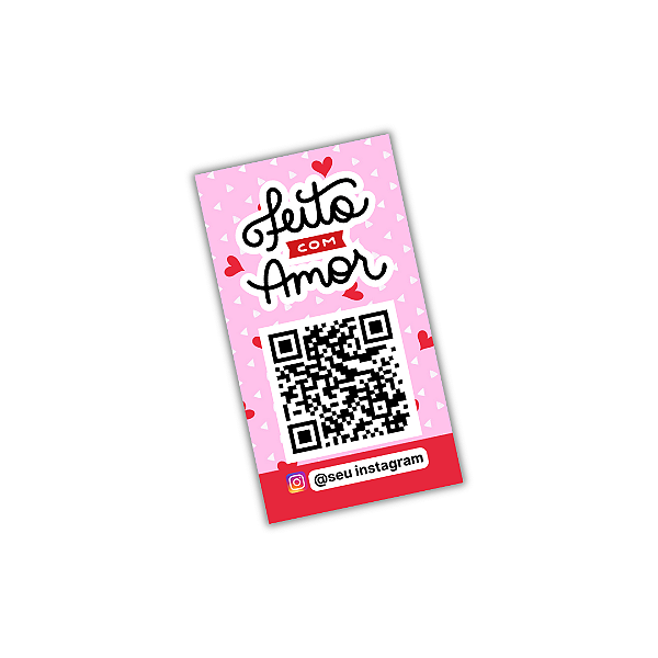 50 Adesivos Lacre 9x5cm - Feito Com Amor Nº 2