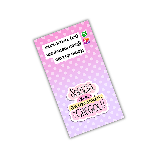 50 Adesivos Lacre 9x5cm - Sorria Sua Encomenda Chegou
