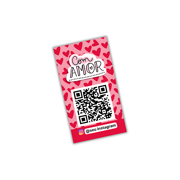 50 Adesivos Lacre 9x5cm - Com Amor