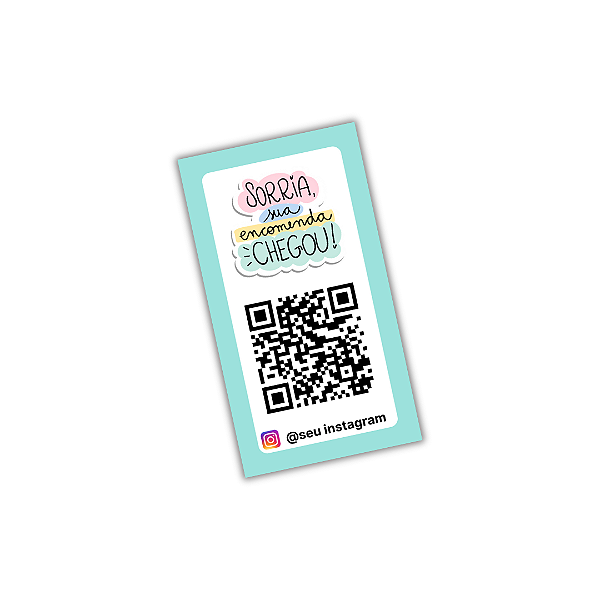 50 Adesivos Lacre 9x5cm - Sorria Sua Encomenda Chegou!