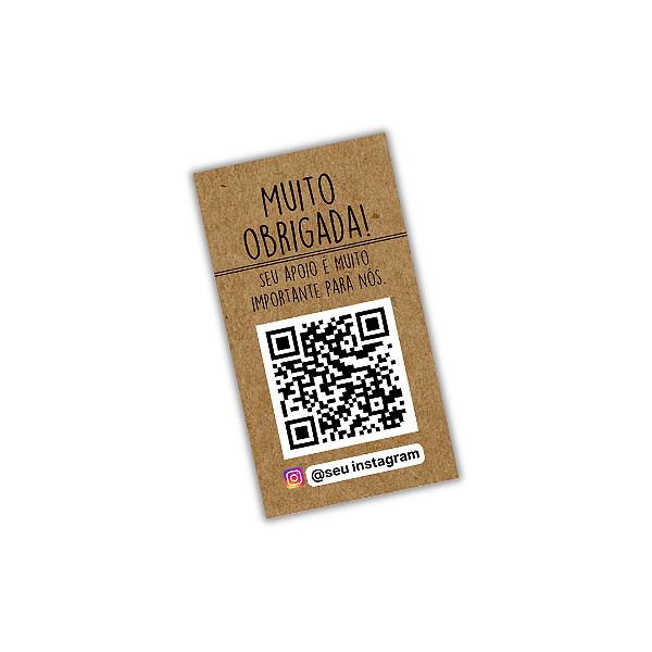 50 Adesivos KRAFT  Lacre 9x5cm - Muito Obrigada