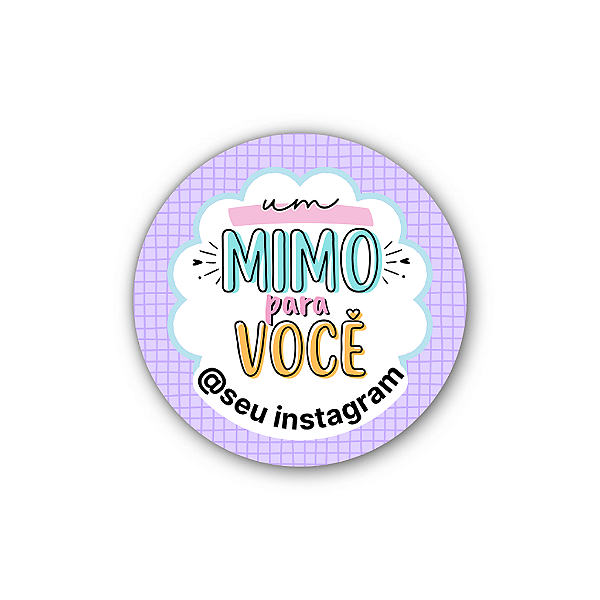 120 Adesivos - Um Mimo Pra Você (roxo)