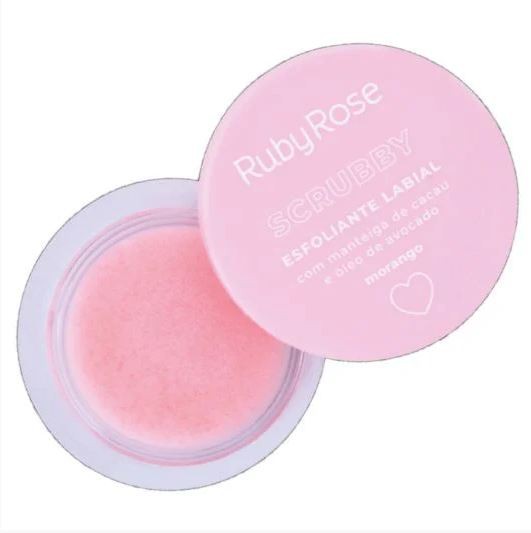 SCRUBBY ESFOLIANTE LABIAL MORANGO - RUBY ROSE