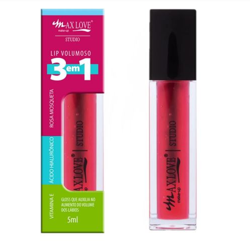 LIP GLOSS VOLUMOSO 3 EM 1 COR 301 - MAX LOVE