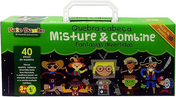 Quebra-Cabeça Combine e Misture Fantasias Divertidas