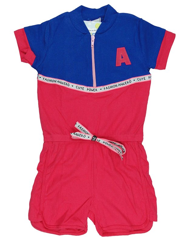Macaquinho shorts Fashion Cute Power Tamanho 3