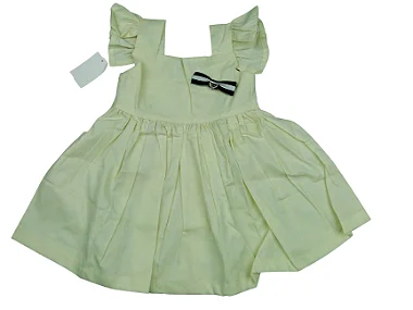 VESTIDO GOLA QUADRADA RODADO TAMANHO GG - 9 A 12 MESES