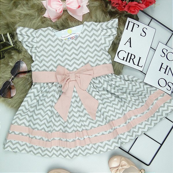 VESTIDO JASMIN CHEVRON- TAMANHO P AO GG