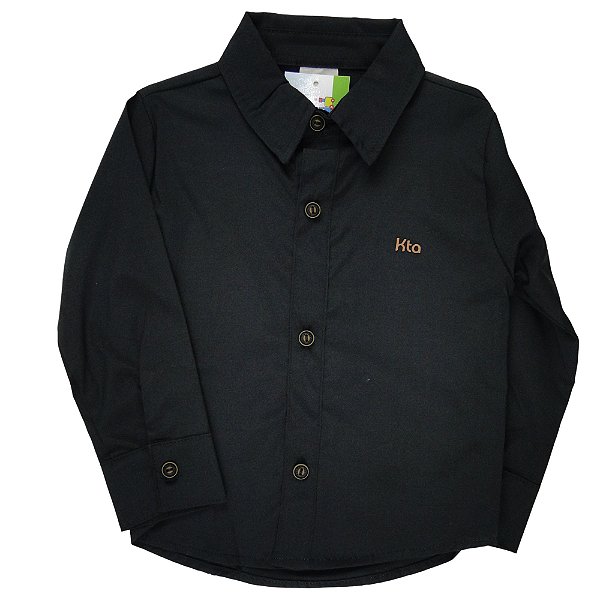CAMISA SOCIAL MASC. JACK PRETA TAMANHOS A AO 8
