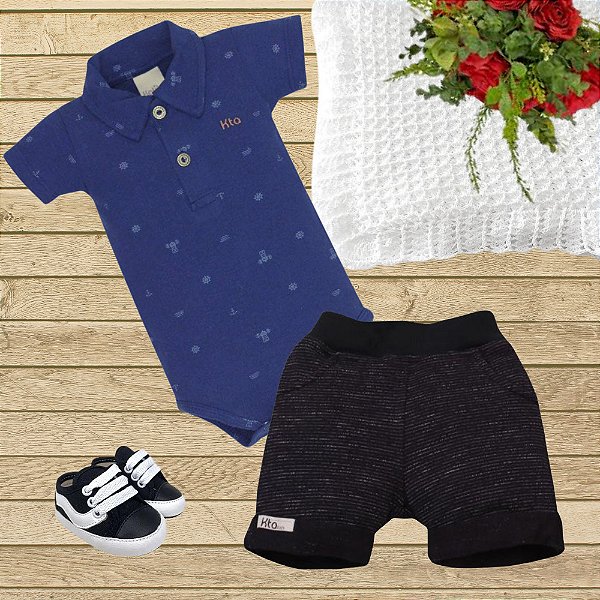 SHORTS MASC. PIETRO 2020 -  Preto - TAMANHOS P AO 3