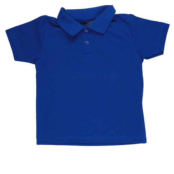 CAMISETA POLO AZUL  TAMANHO 1 AO 8