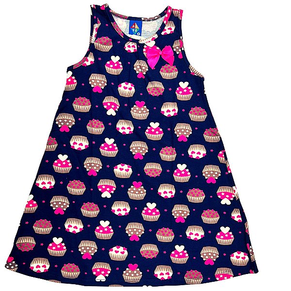 VESTIDO PIPA BY KYLY AZUL ESCURO CUPLE CAKES