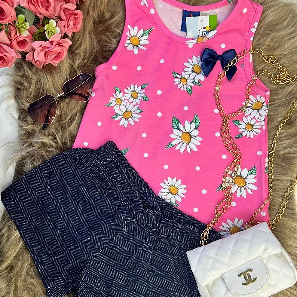 CONJ FEM PIPA BY KYLY FLOWERS ROSA