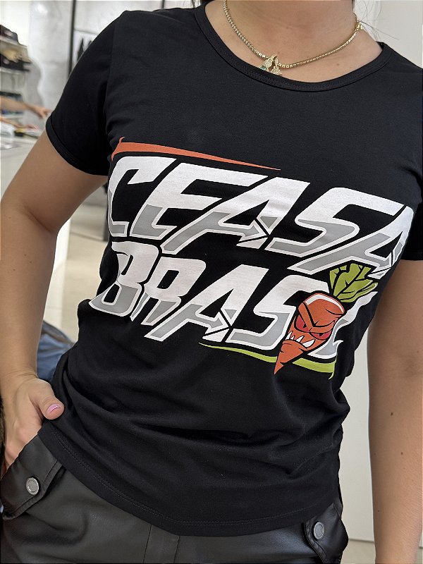 Camiseta Baby Look Ceasa Brasil / Quem Tem Medo Pula Fora