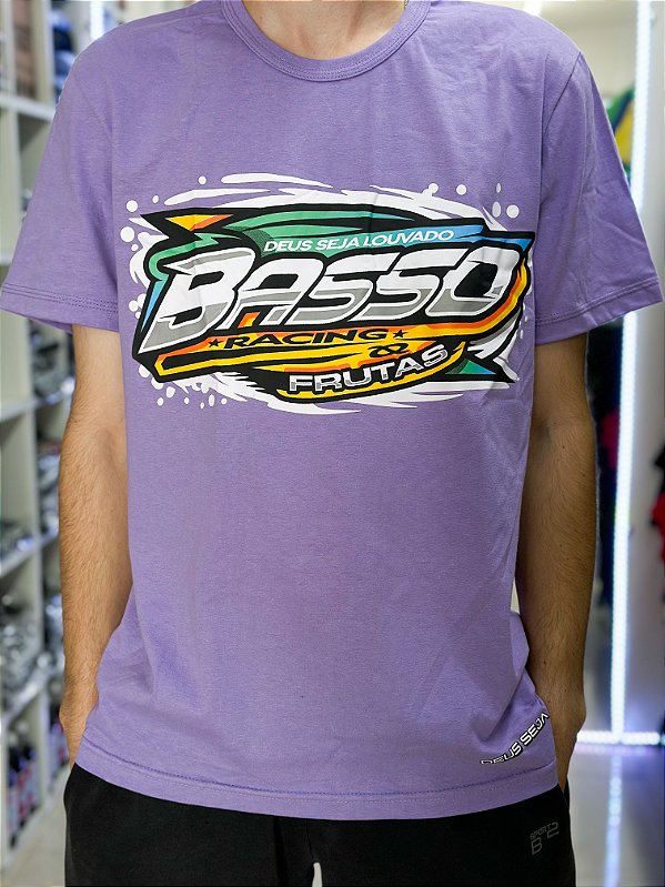Camiseta Basso Frutas - Nem O Melhor Surfista Entende Nossa Onda - Lilás