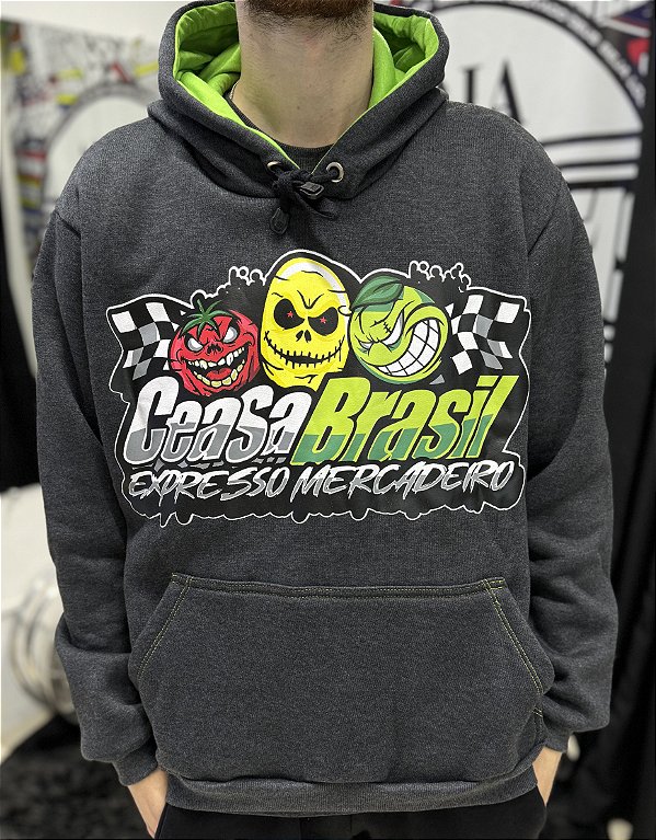 Casaco de Moletom Ceasa Brasil Expresso Mercadeiro