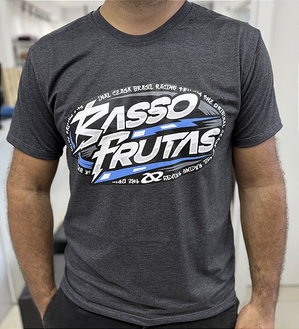 Camiseta Pzinha - Basso Racing Cinza