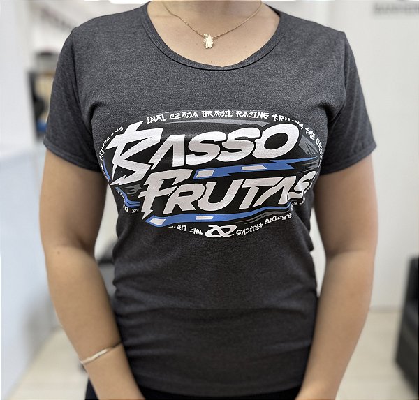 Baby Look Pzinha - Basso Racing Cinza