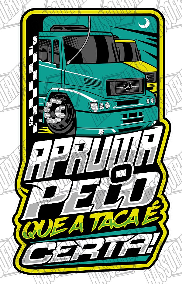 Adesivo Apruma o Pelo Que a Taca é Certa 42 x 25 cm