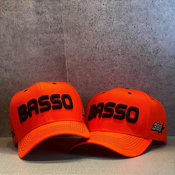 Boné Basso 388 Laranja Aba Curva