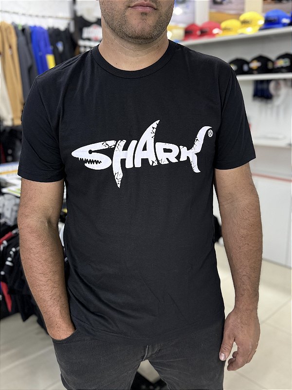 Camiseta Shark - Tubarão de Ouro - Logo Branco