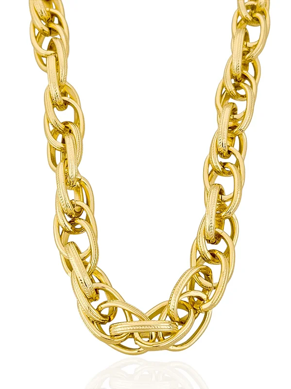 COLAR ELOS OVAIS DETALHADOS