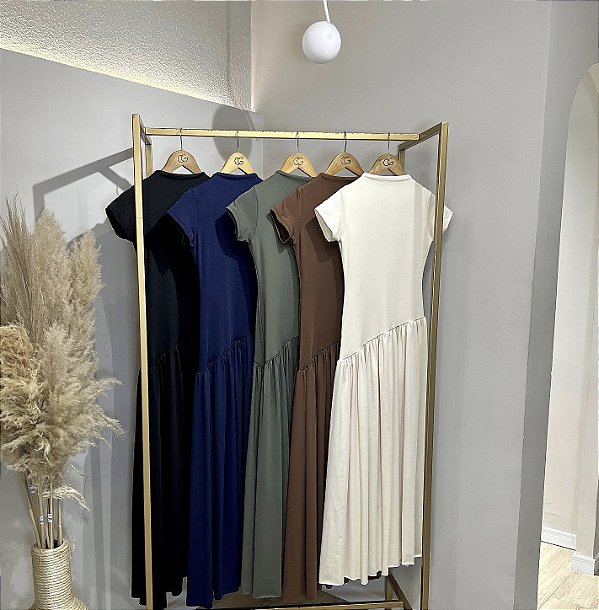 VESTIDO CORA MANGUINHA