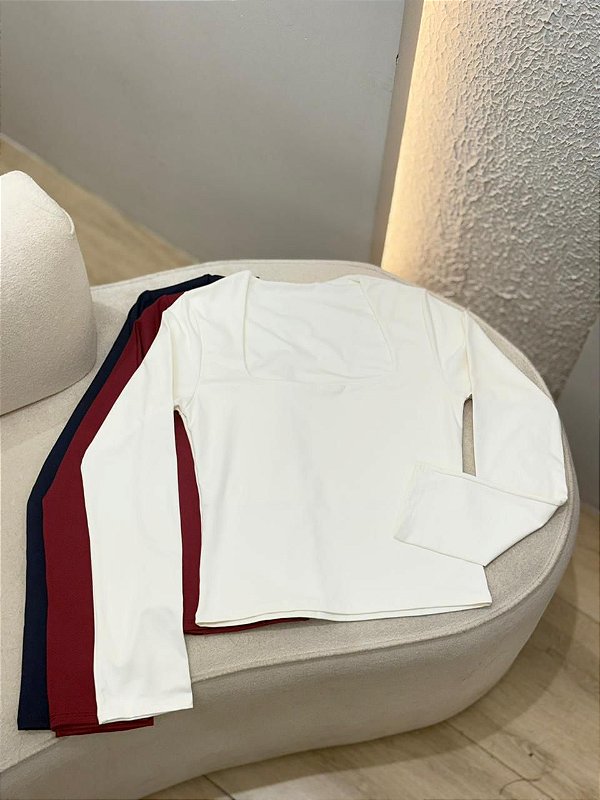 BLUSA MANGA LONGA EM POLIAMIDA