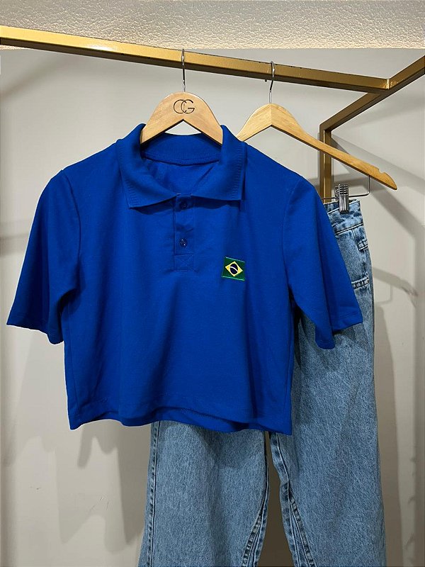 CROPPED POLO BRASIL