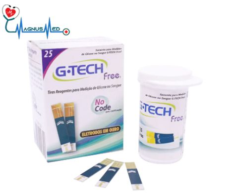 Tira de Teste de Glicose Free c/50 - G-tech