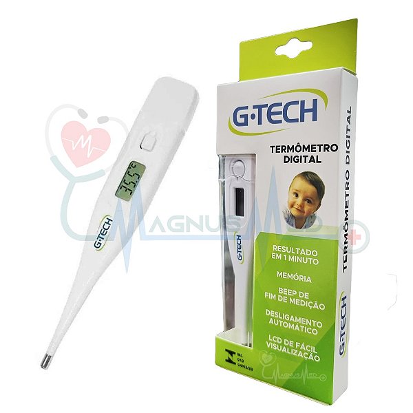 Termômetro Clinico Digital Branco TH-1027 - Gtech