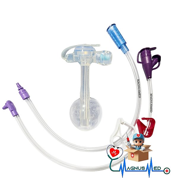 Kit Sonda Gastrostomia Botton Silicone + Extensor 30cm