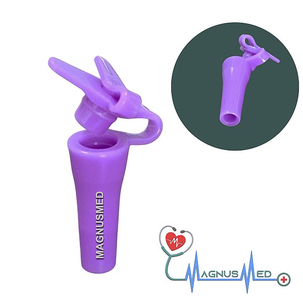 ADAPTADOR CONECTOR FUNIL PARA SONDA ENTERAL SISTEMA DE ENCAIXE - COMPATIVEL C/ SERINGA E EQUIPO ALIMENTAÇÃO